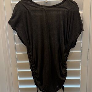Charcoal Ruched T-Shirt